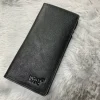 MHB 100% Leather Long Wallet M-K0116 (BLACK)