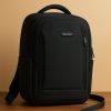Business Laptop Backpack for Men Work Commuting, 25L Large Travel Carry On Backpack Flight Approved for Airplane, Professional Adult College Backpacks Casual Daypack, Black (M-1312)